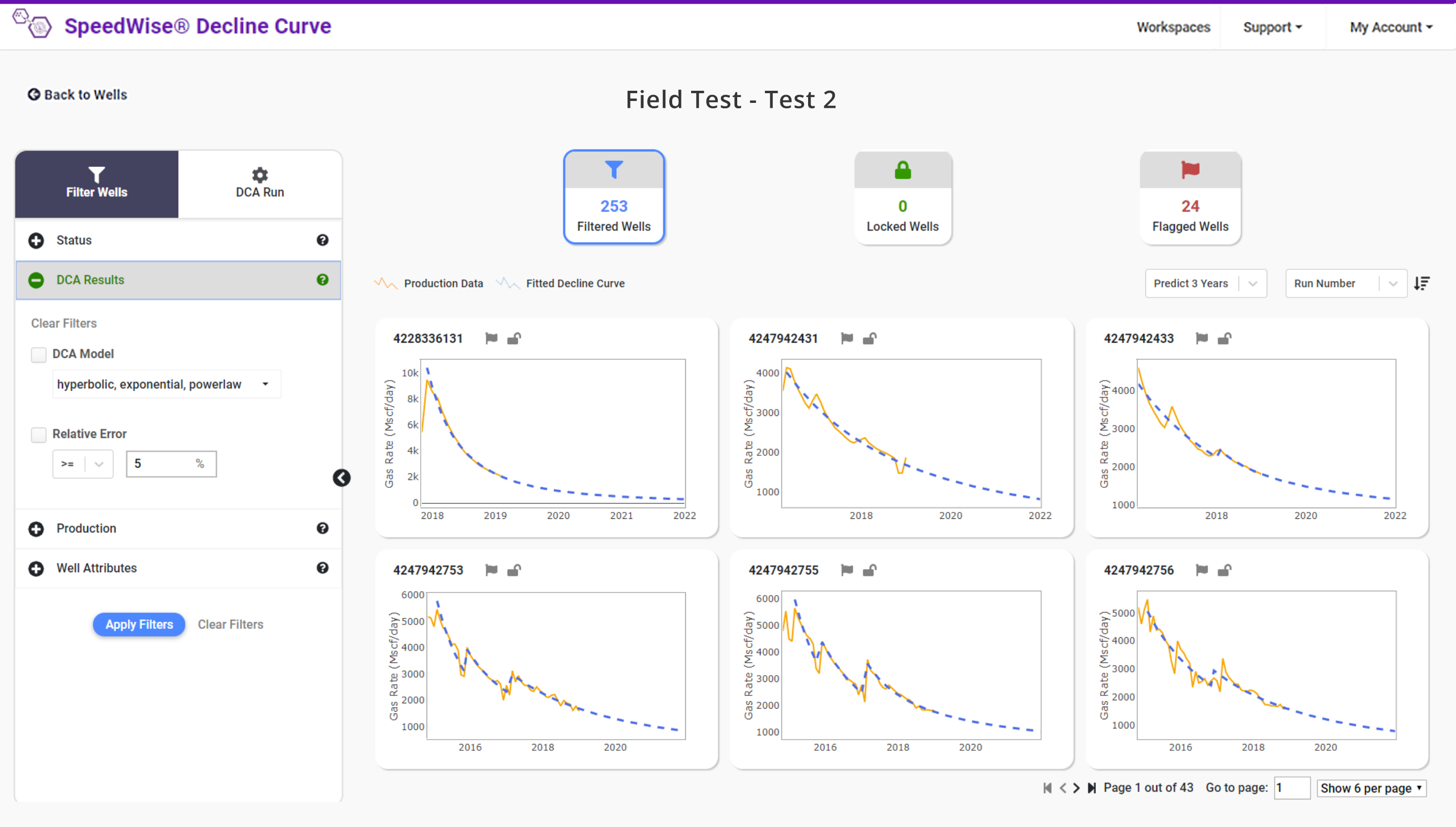 Decline Curve Analysis Software - SpeedWise DC